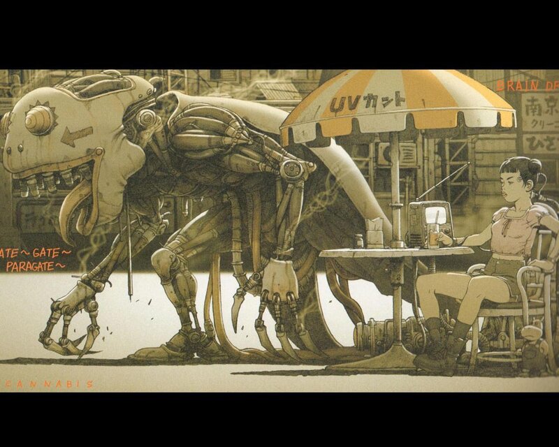 Robotic Creature at Cafe