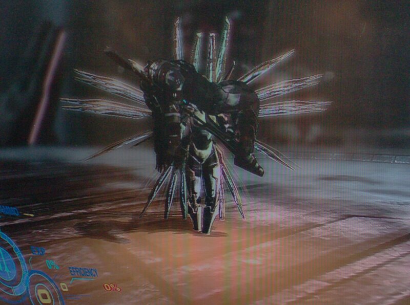 robotic creature in dark environment