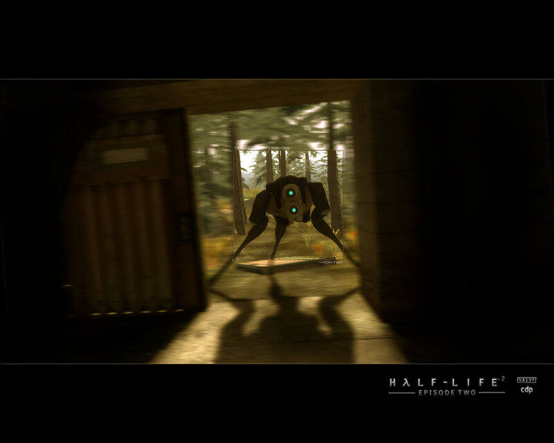 Robotic Creature in Doorway