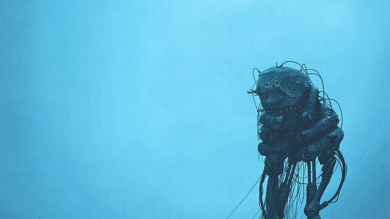 Robotic Creature Underwater