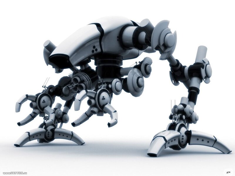 Robotic Creature — White, Neutral