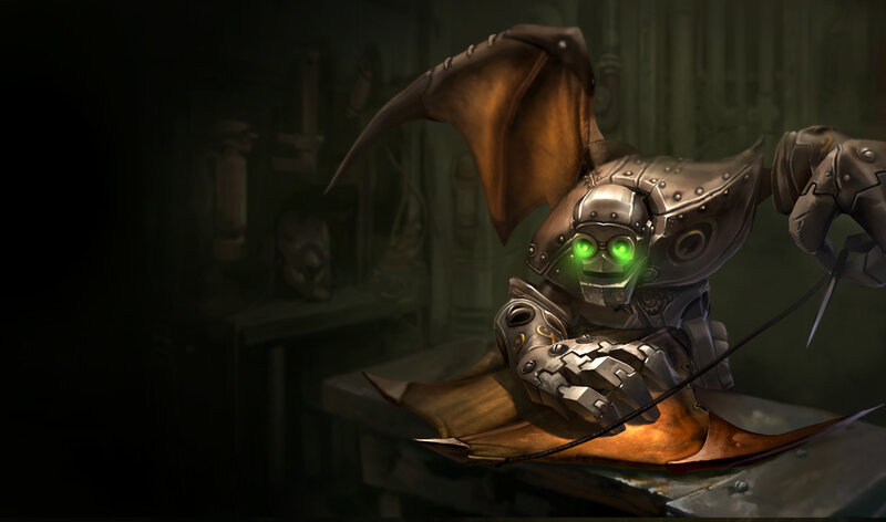 Robotic Creature with Glowing Eyes — Green
