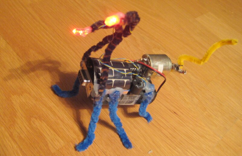 robotic creature with lights