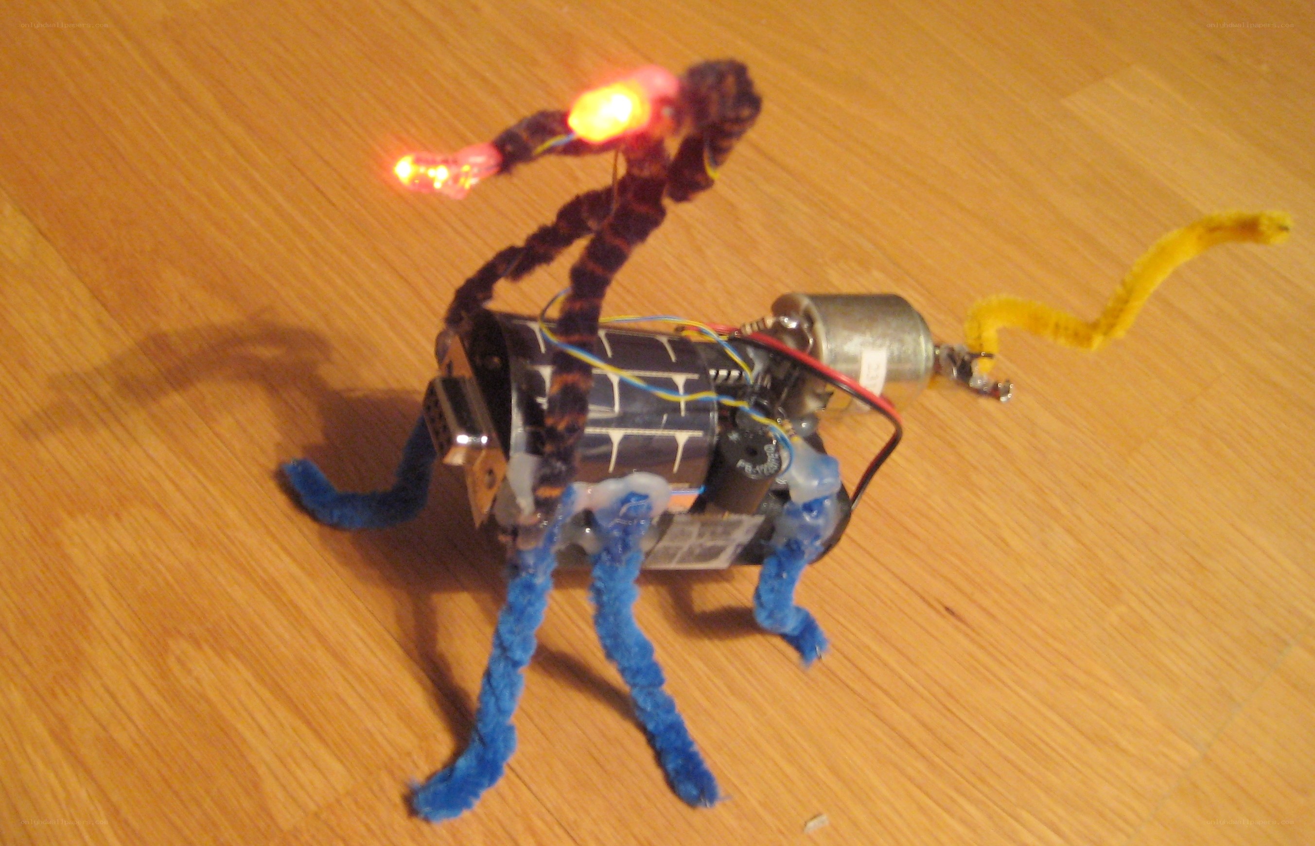 robotic creature with lights