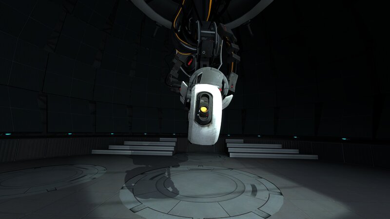 robotic device in a dark chamber