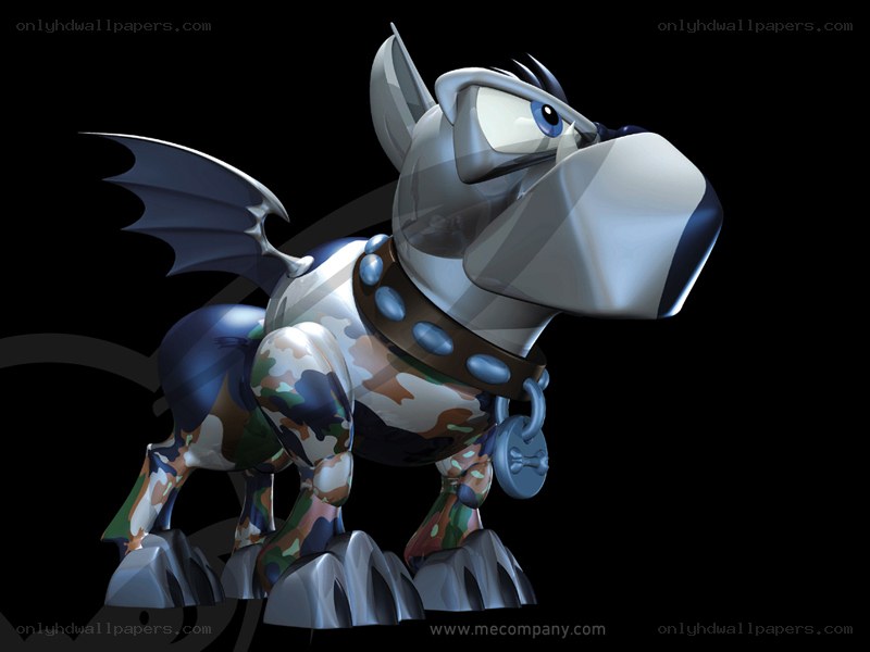 robotic dog with wings