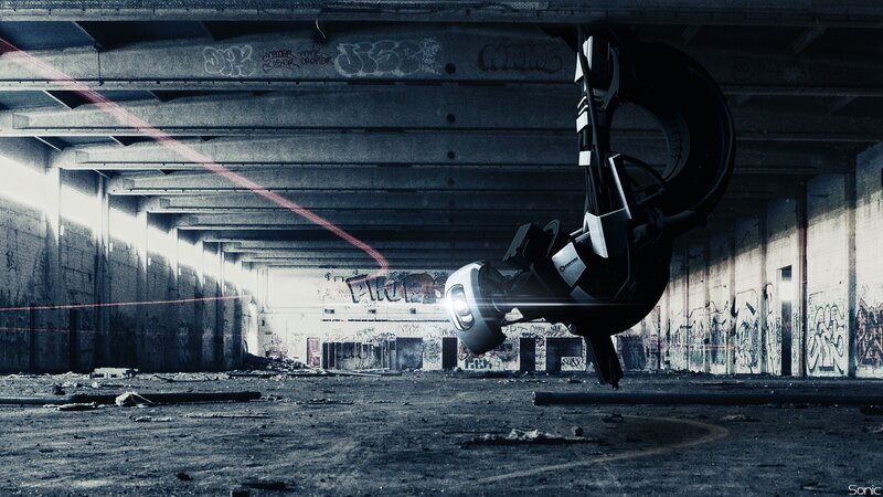 Robotic Drone in Warehouse