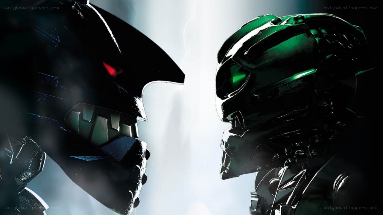 robotic duel in dark light