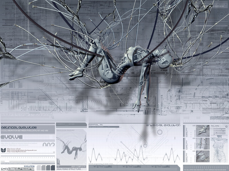 robotic evolution artwork