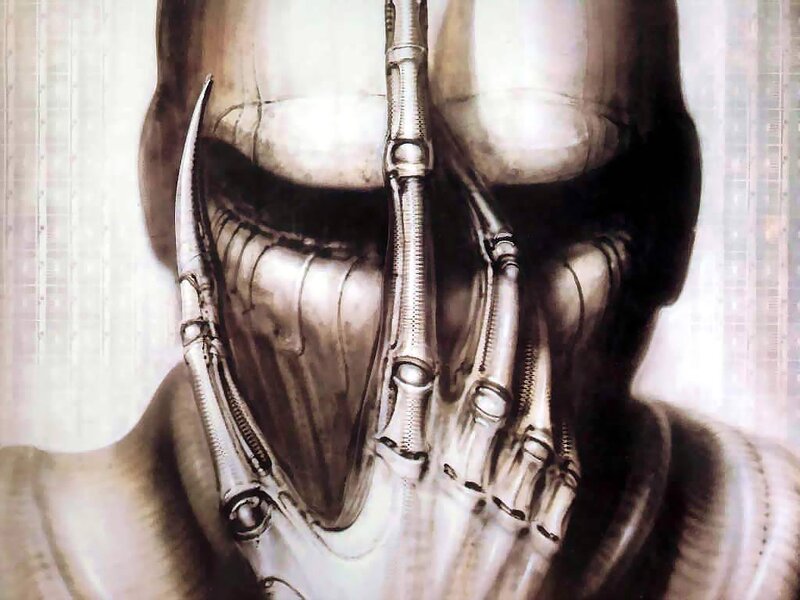 robotic face close-up