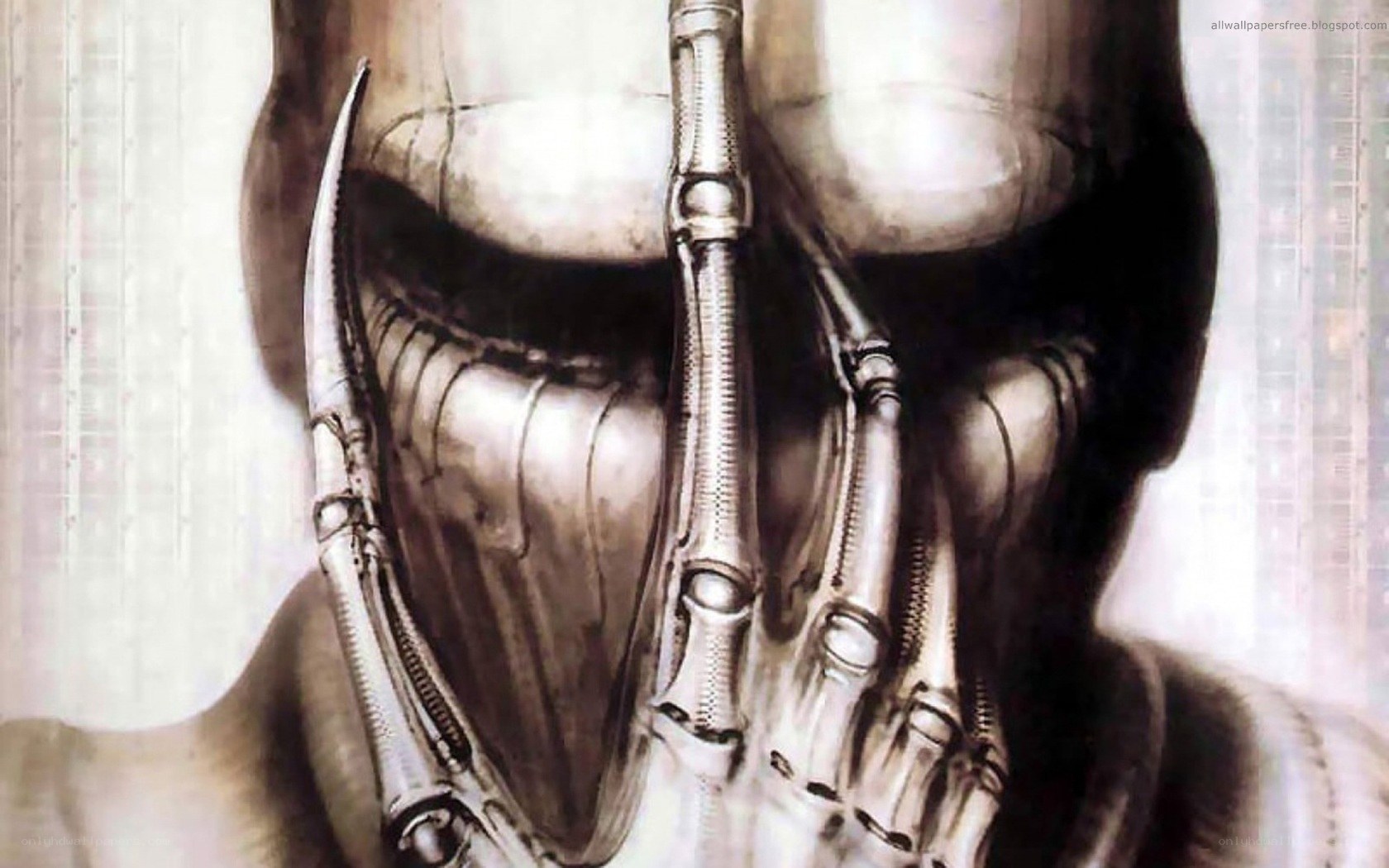 robotic face close-up