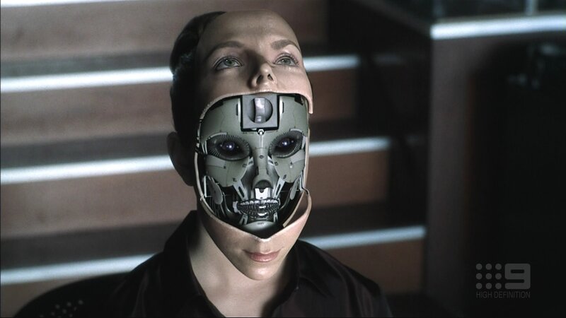 robotic face reveal