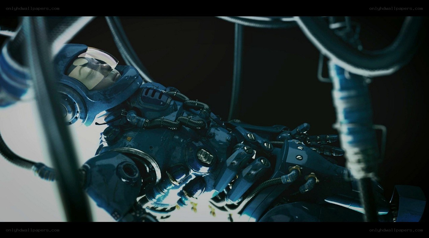 robotic figure in cockpit