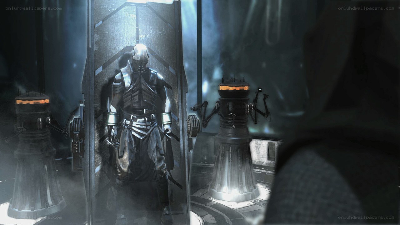 robotic figure in containment