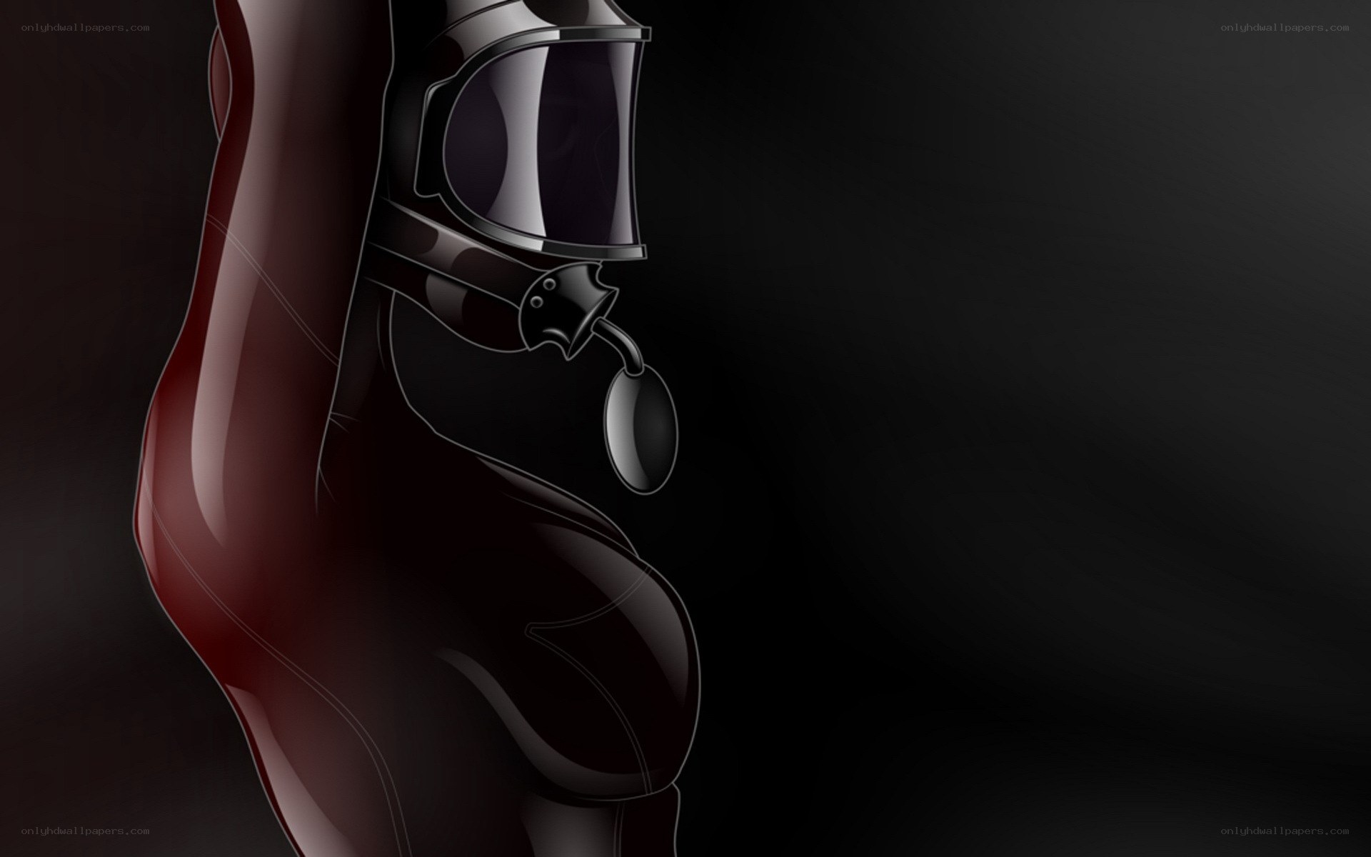 robotic figure in dark suit