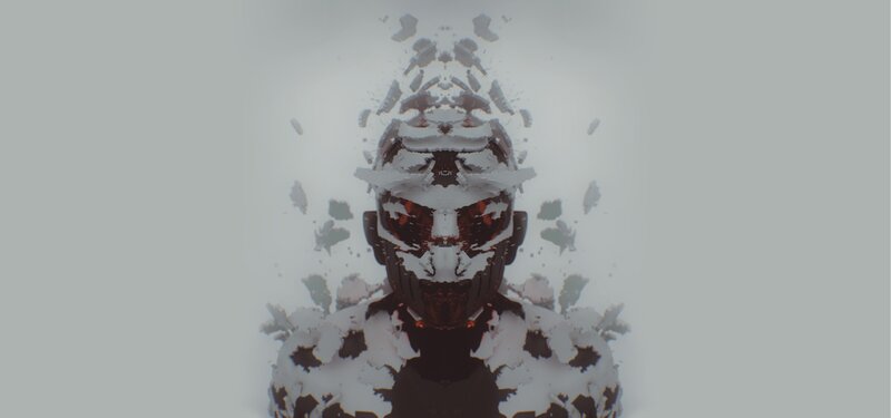 Robotic Figure in Debris