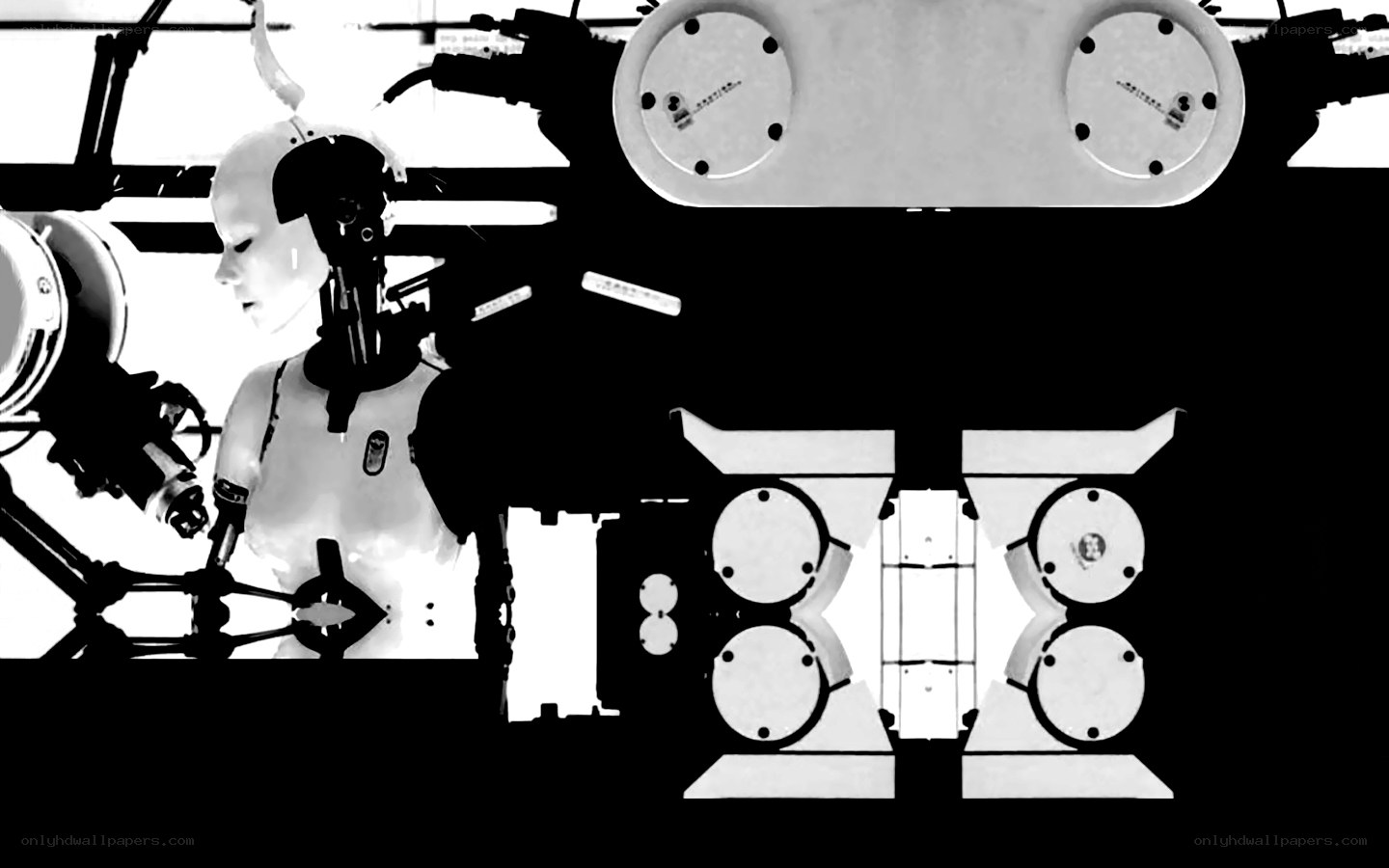 robotic figure in lab