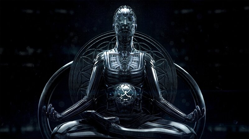 Robotic Figure Meditating
