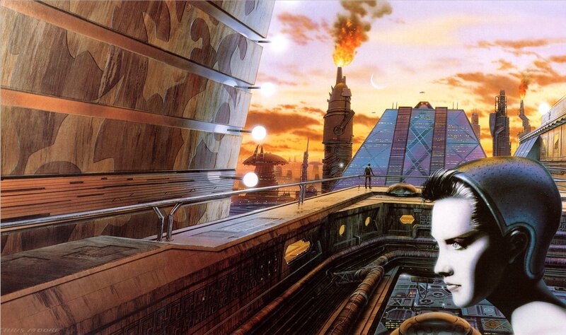 Robotic Figure on Balcony