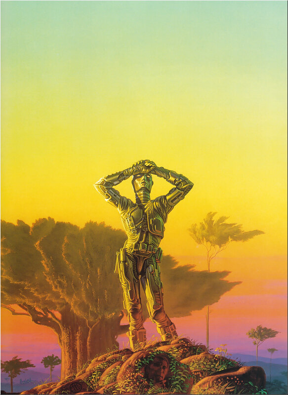 Robotic Figure on Hill