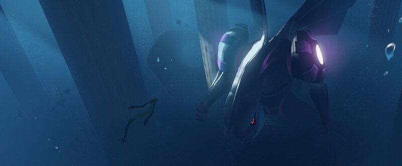 Robotic Figure Underwater