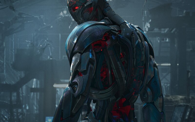 Robotic Figure with Red Core