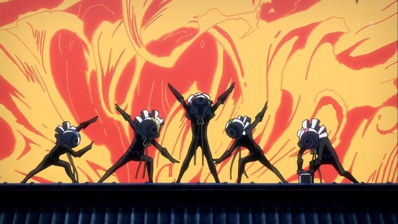 Robotic Figures Dancing
