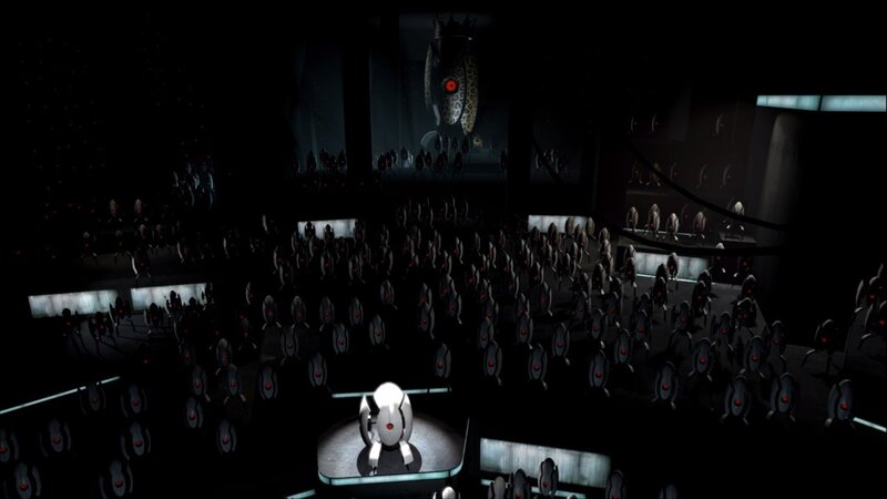Robotic Figures in Hall