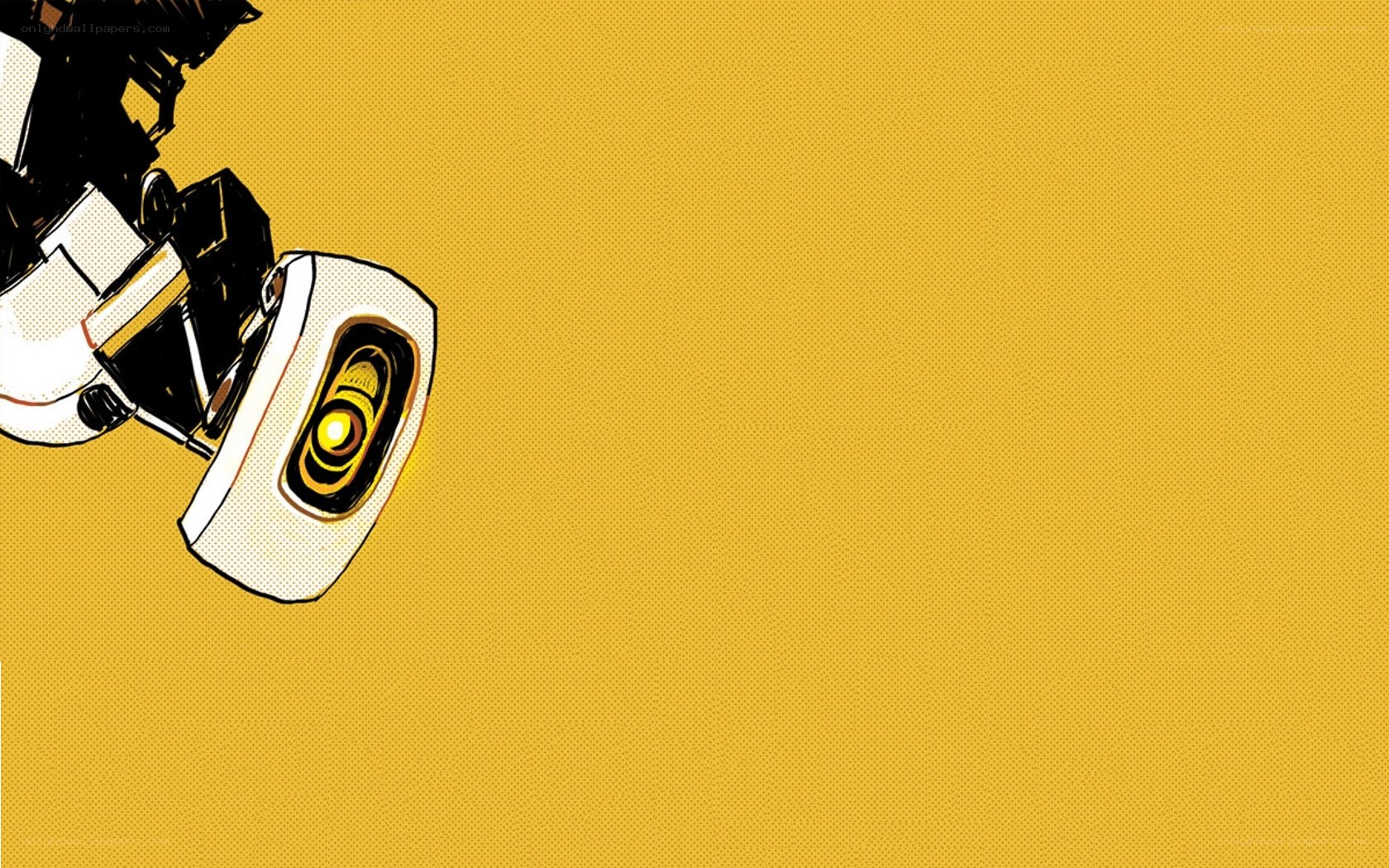 robotic foot on yellow background