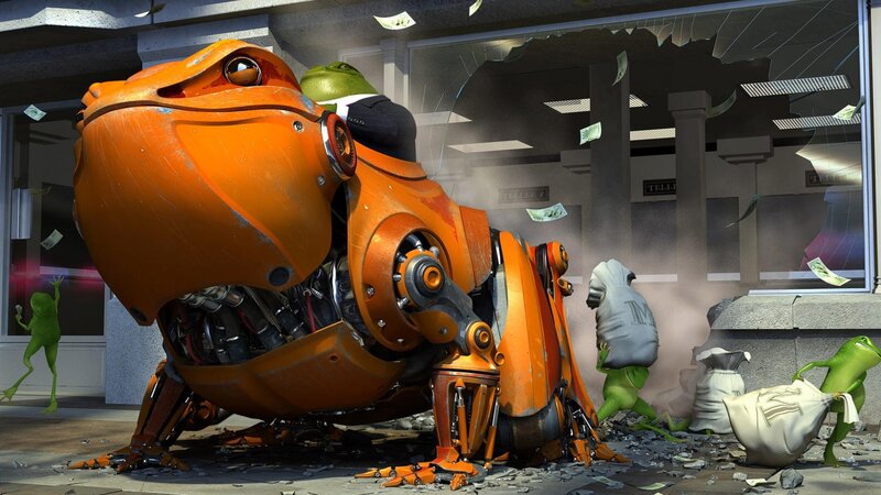 Robotic Frog Breaking in — Orange