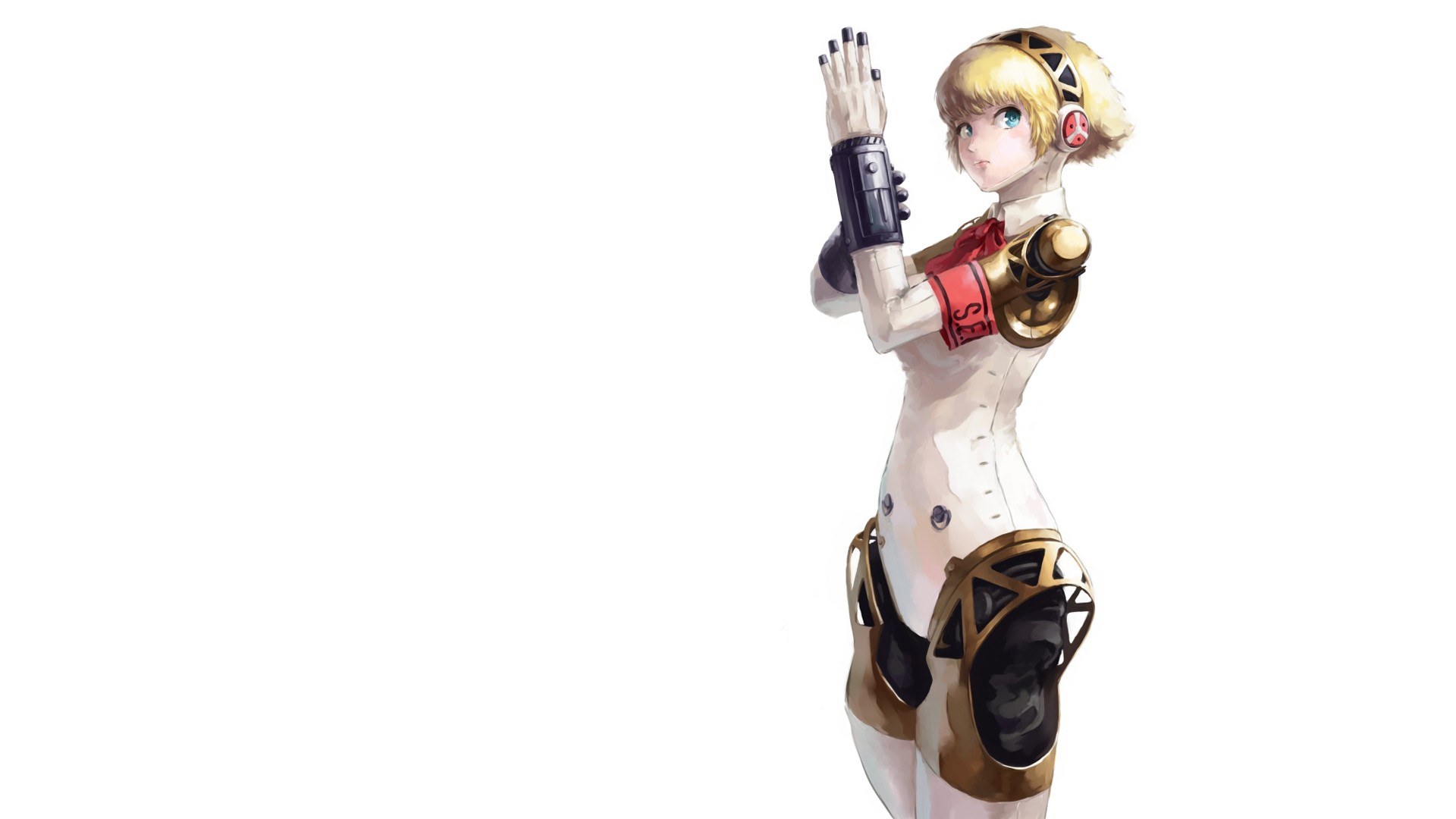 robotic girl character art