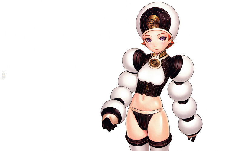 robotic girl character