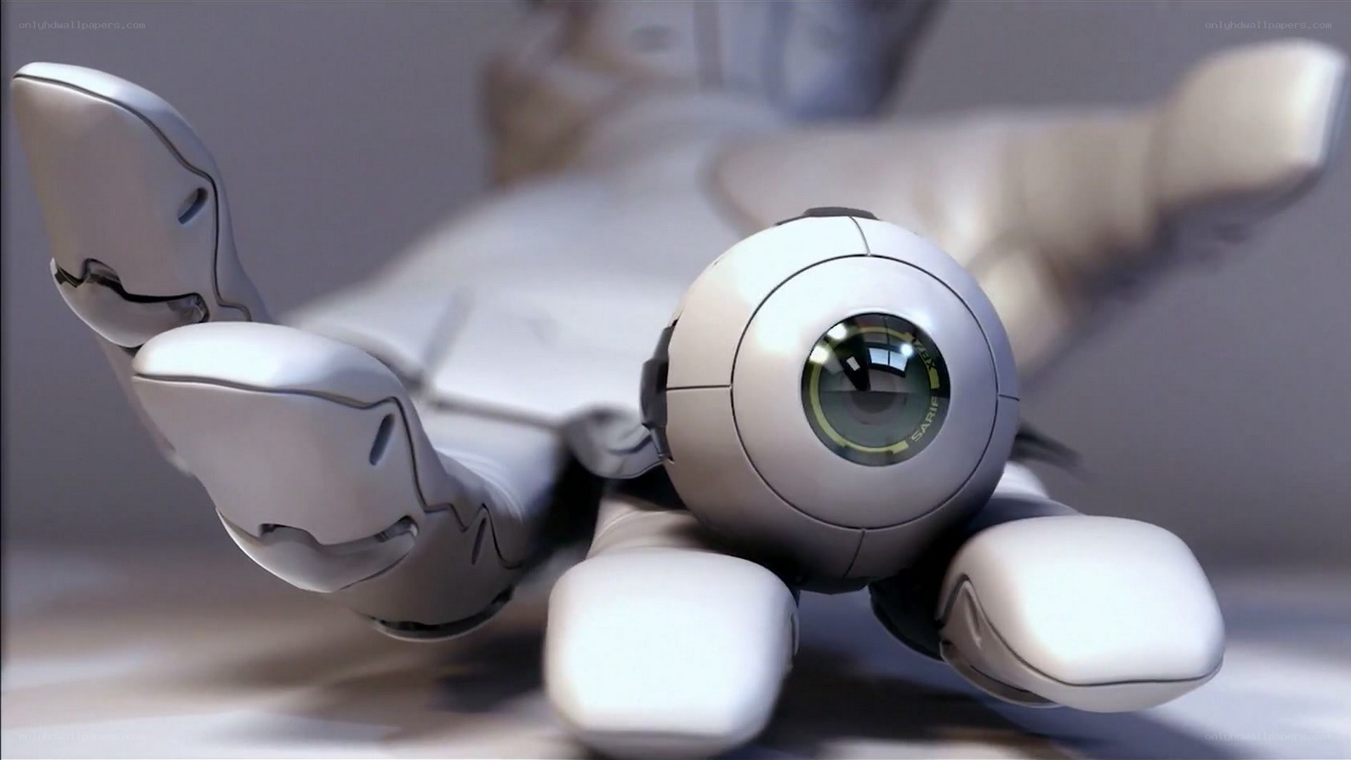 robotic hand with camera eye