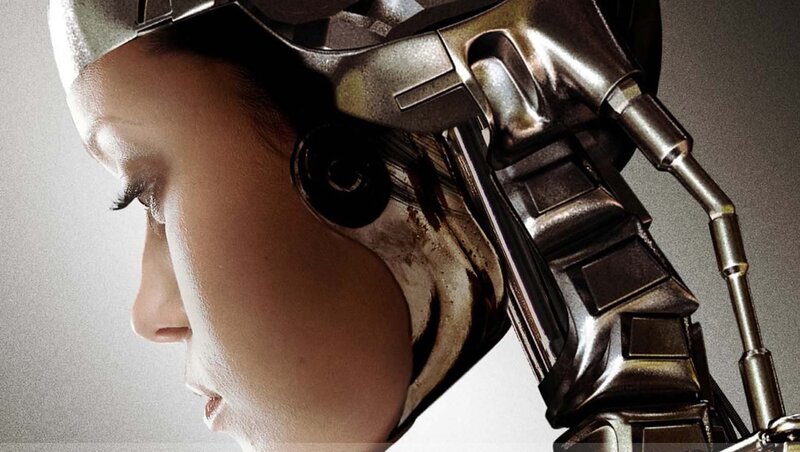 Robotic Head in Profile — Gray