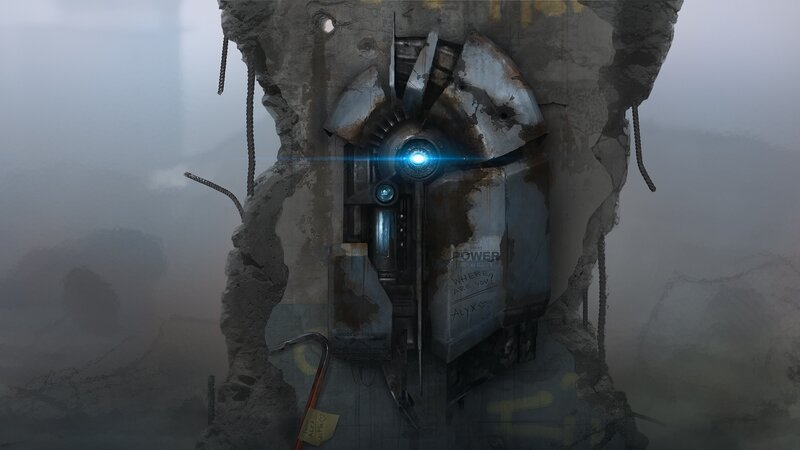 Robotic Head in Rubble