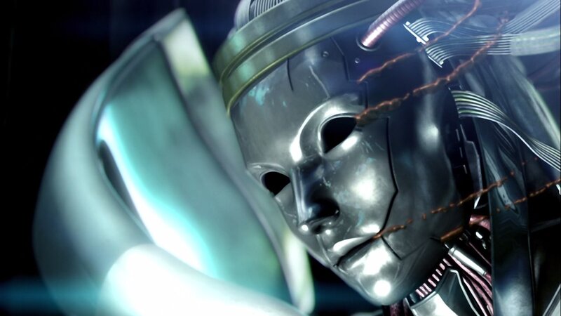 Robotic Head with Wires — Silver