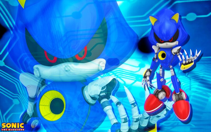 Robotic Hedgehog Character — Blue, Dramatic