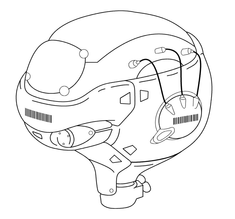 robotic helmet diagram