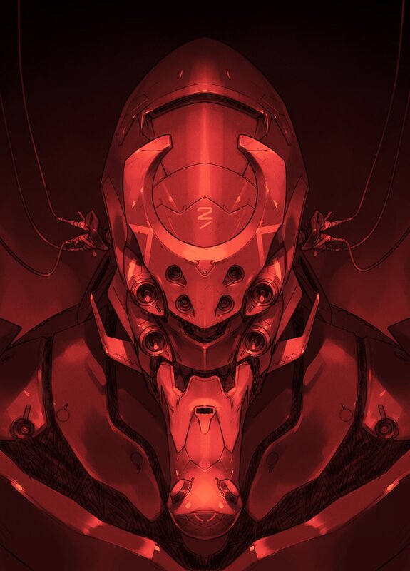 Robotic Helmet — Red