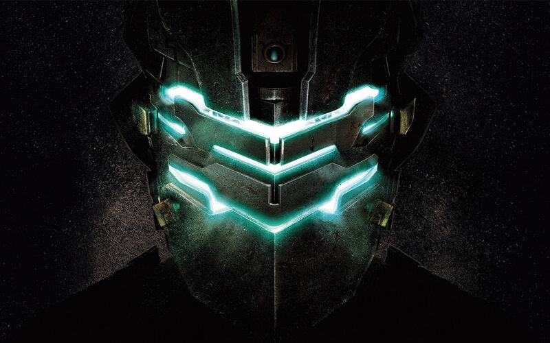 robotic helmet with glowing lights