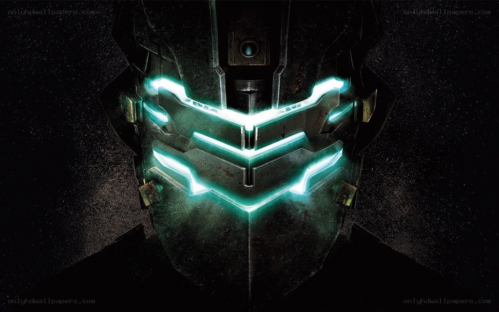 robotic helmet with glowing lights