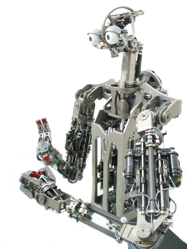 Robotic Humanoid Figure — Gray, Technical