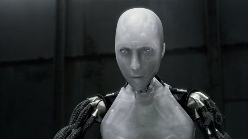 Robotic Humanoid Figure — Gray