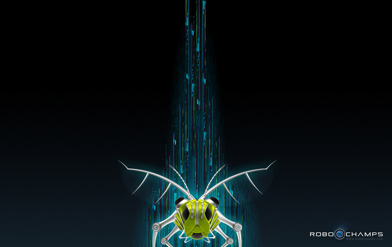 robotic insect with data stream
