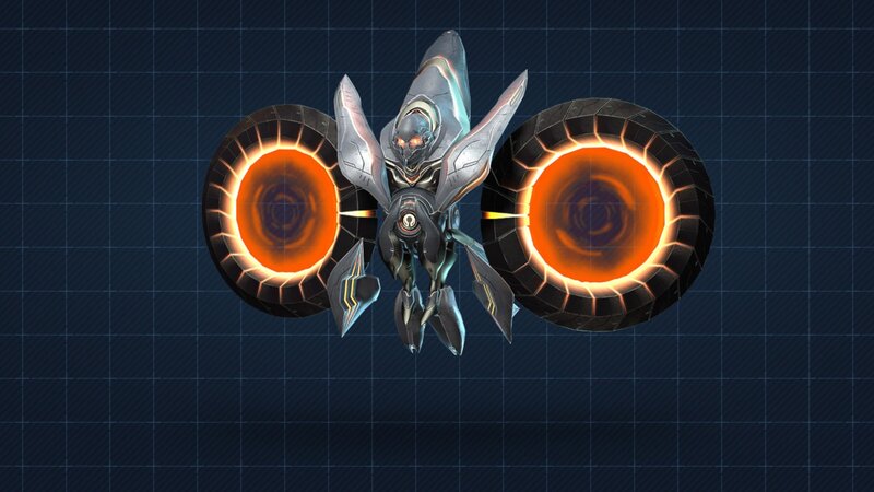 Robotic Insectoid Creature — Blue, Dramatic