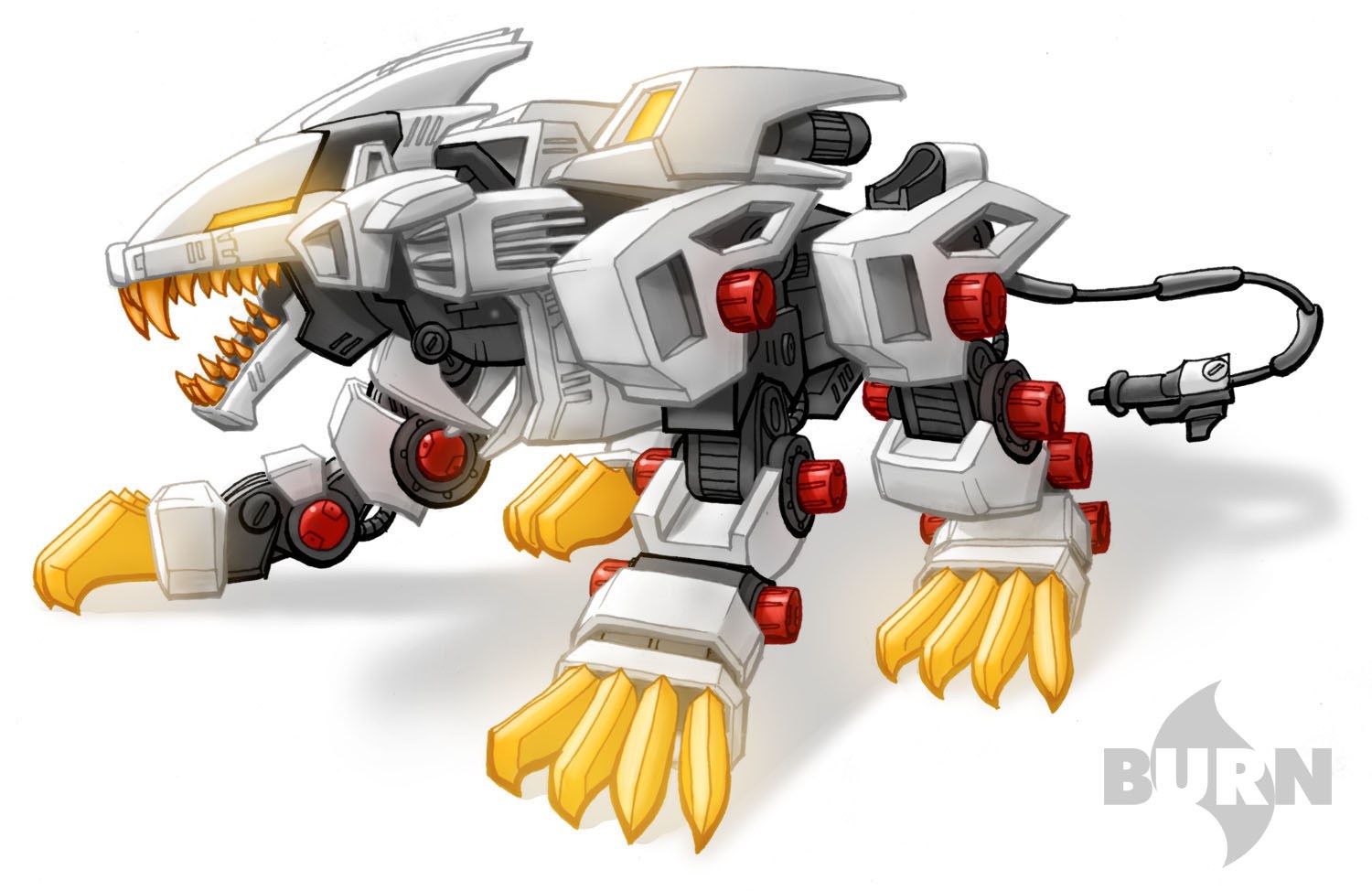robotic lion creature