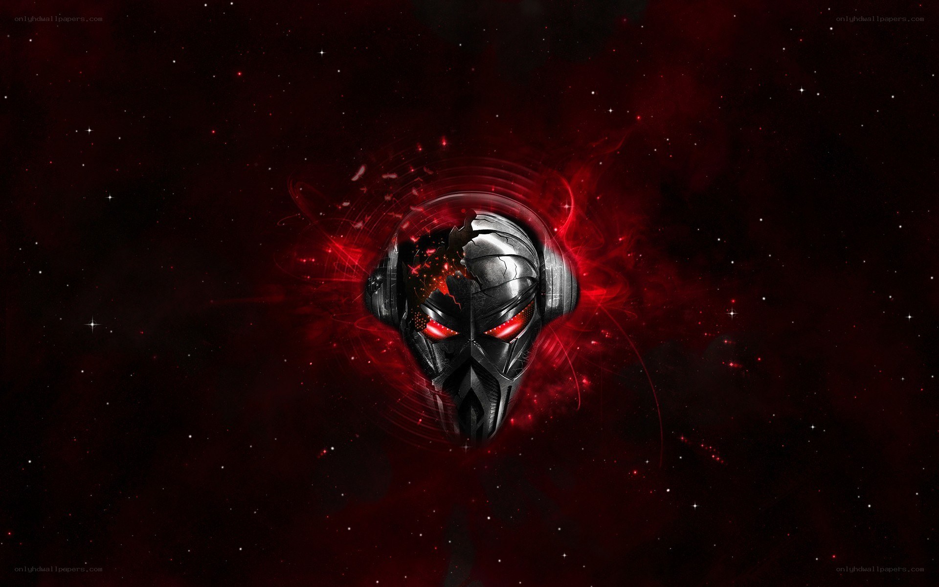 robotic mask in space