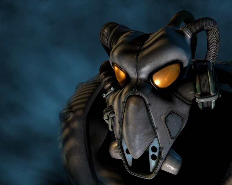robotic mask with glowing eyes
