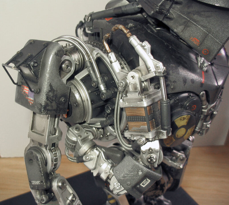 robotic mech torso detail