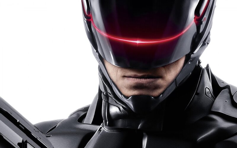Robotic Police Officer — Black, Dramatic, Photograph, Helmet, Gun